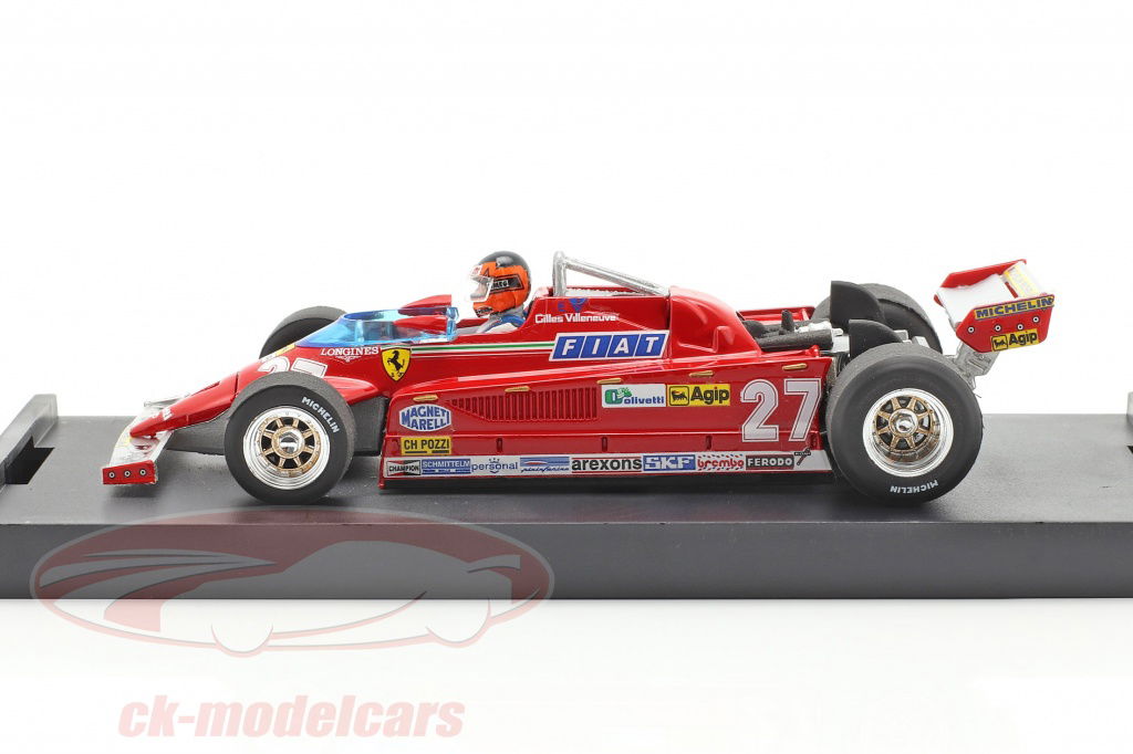Brumm 1:43 G.ビルヌーブフェラーリ126CK＃27 GPモナコ