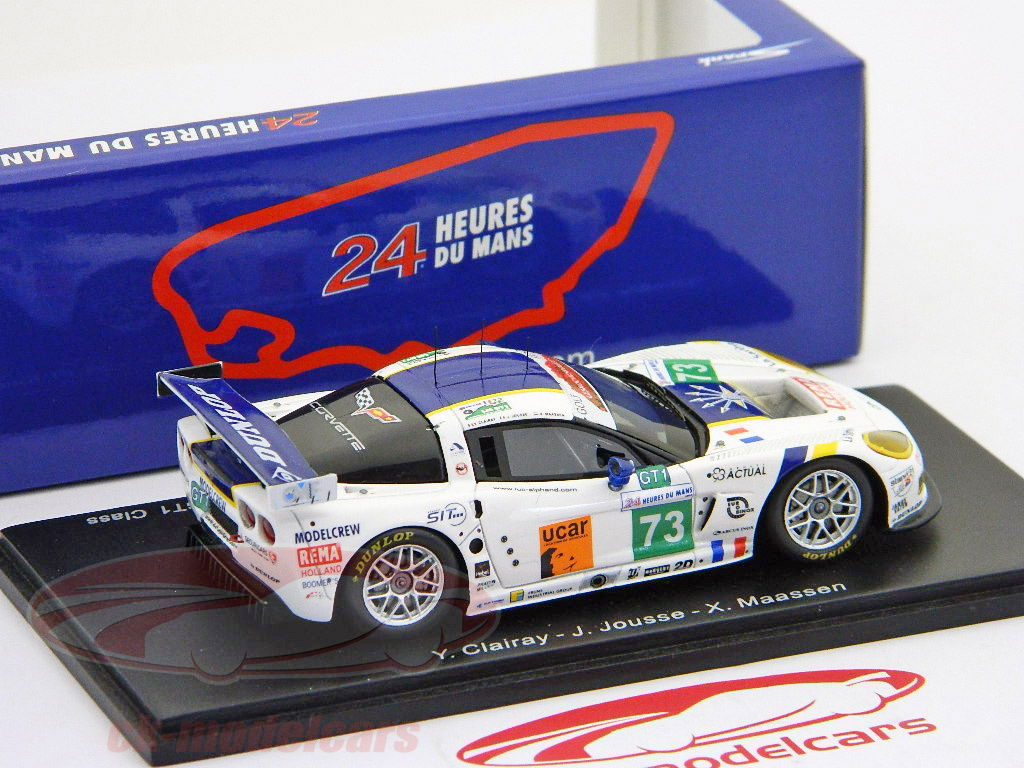 LE MANS - 1959 リトグラフ 限定版　額縁付き　（I 73 Spark 1:43 コルベットC6.R＃73 24時間ルマン2009 第二クラス