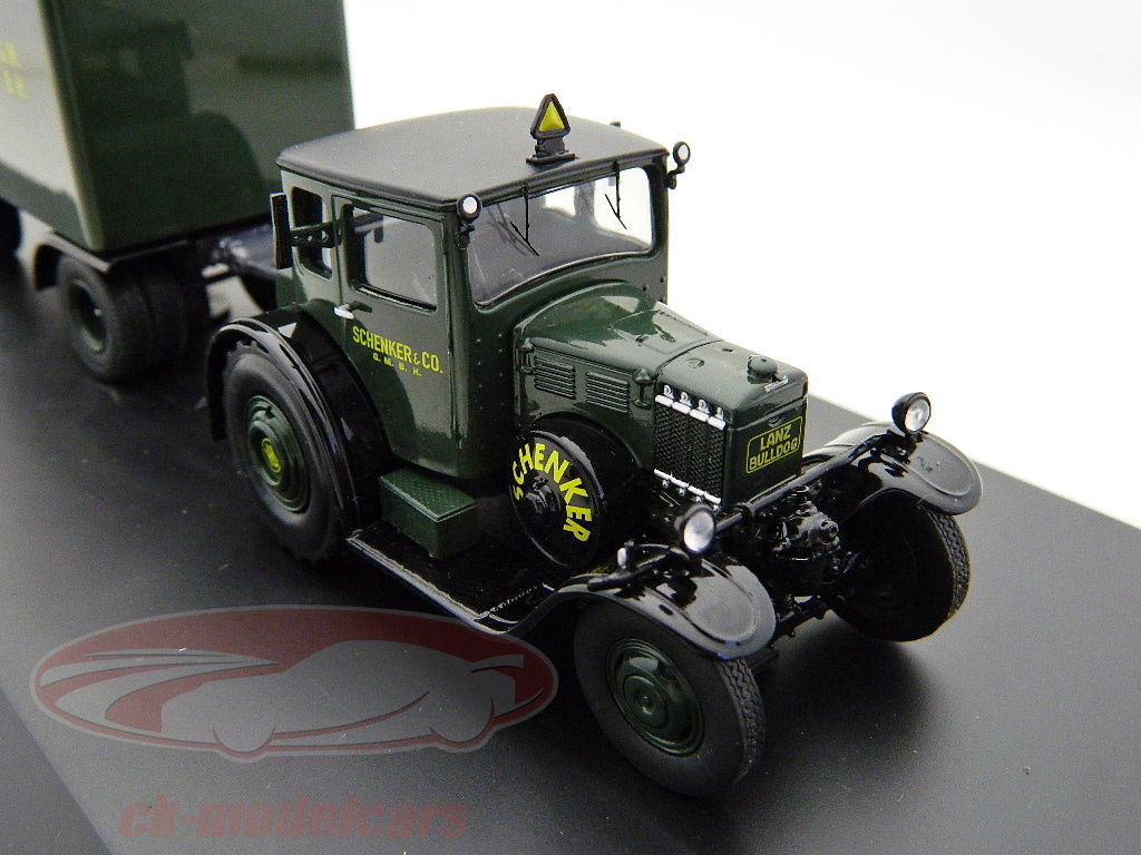 Schuco 1:43 Lanz Eilbulldog mit Kastenanhänger Schenker GmbH