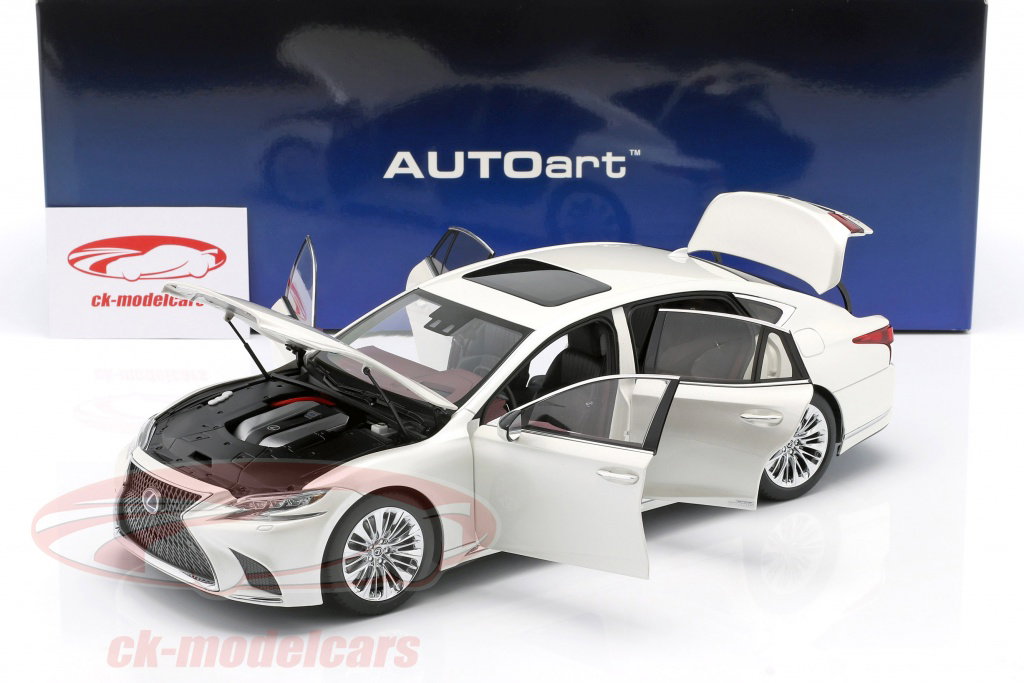 AUTOart 1:18 Lexus LS 500h Año de construcción 2018 Sonic Blanco