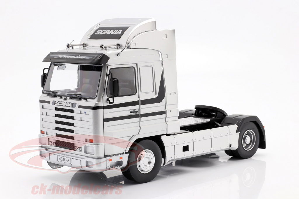 road-kings-1-18-scania-143-streamline-truck-year-1995-silver-black-rk180103/