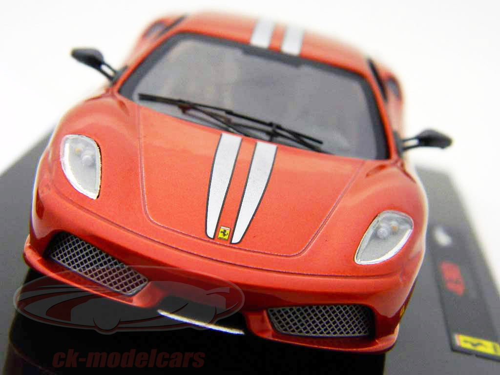 HotWheels Elite 1:43 Ferrari F430 Scuderia red with silver