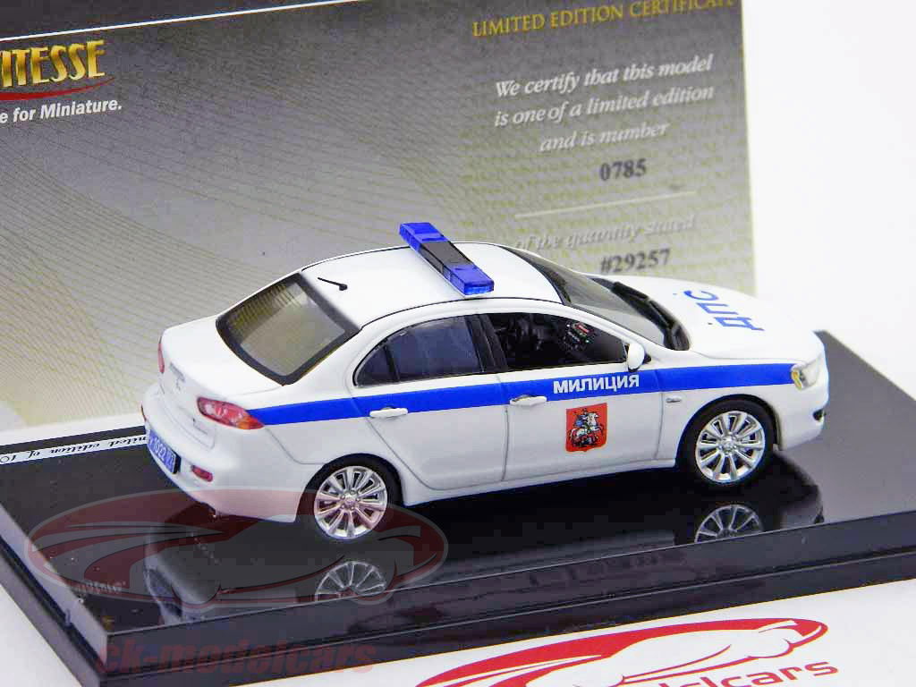 Vitesse 1:43 Mitsubishi Lancer Moscow Police 29257 model car