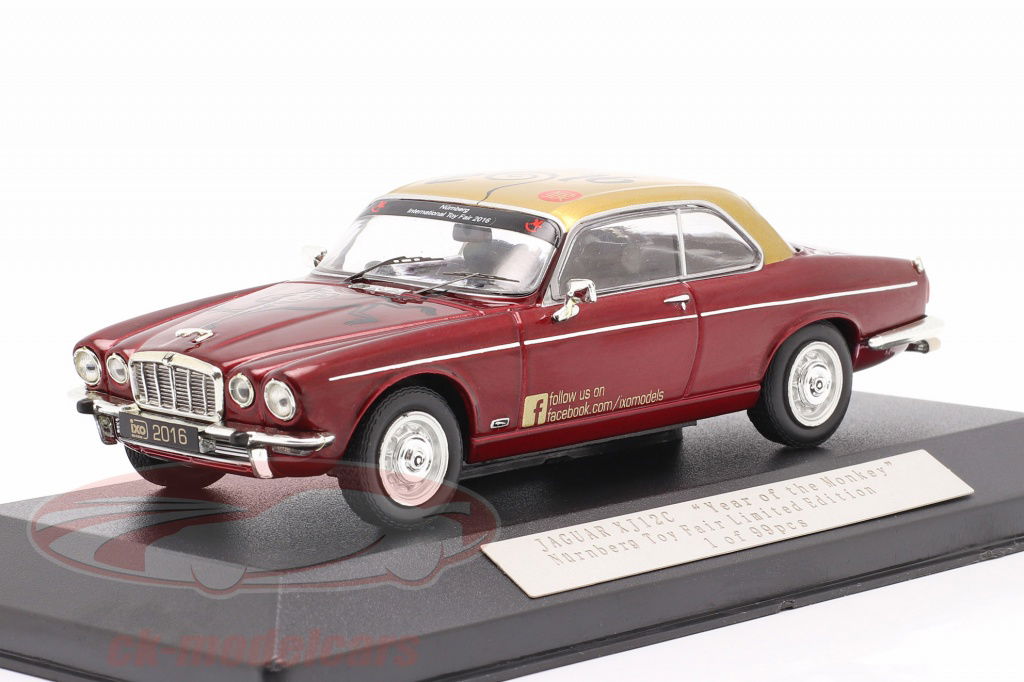 ixo-1-43-jaguar-xj12c-jaar-2016-year-of-the-monkey-bordeaux-rood-goud-ixo2016/