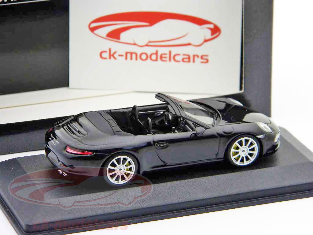 1/43 ポルシェ 911 カレラ 991 Minichamps 1:43 ポルシェ911（991）カレラカブリオレ黒/黒