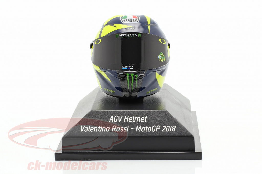 Minichamps 1:8 Valentino Rossi MotoGP 2018 AGV ヘルメット