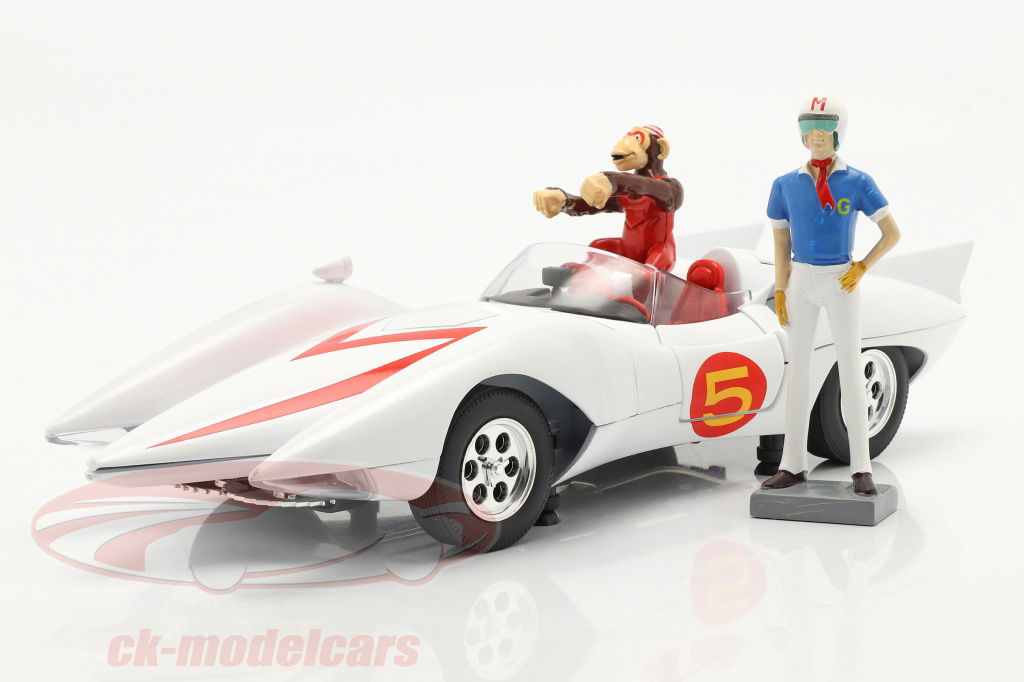autoworld-1-18-speed-racer-mach-5-med-tegn-tv-animationsserie-1966-68-hvid-awss124/