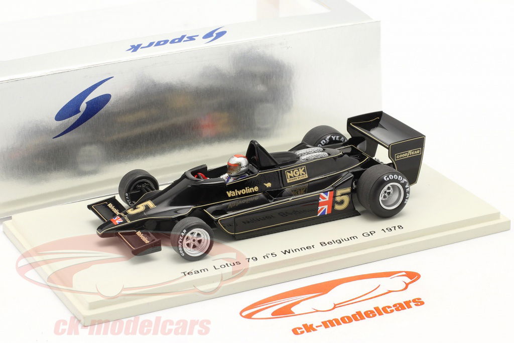 1/43スパーク ロータス 79 M.アンドレッティ ベルギーGP優勝 1978 1/43 スパーク S1848 チーム ロータス 79 ベルギーGP 優勝 1978