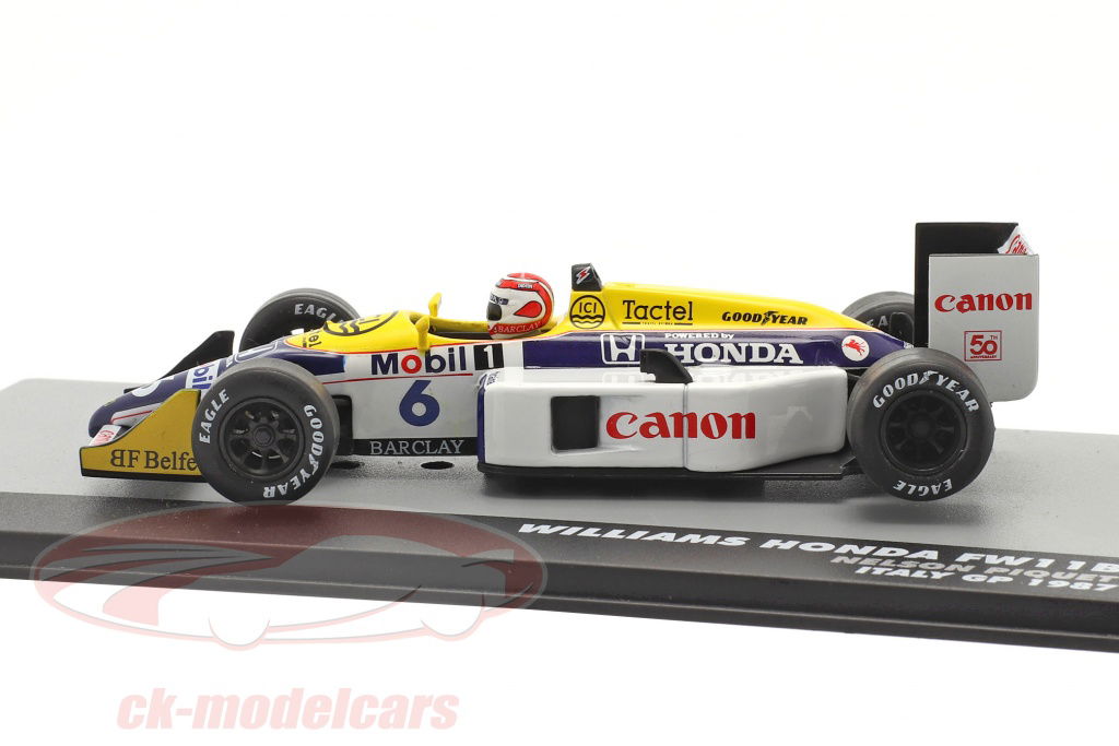 Altaya 1:43 Nelson Piquet Williams FW11B #6 winner Italian