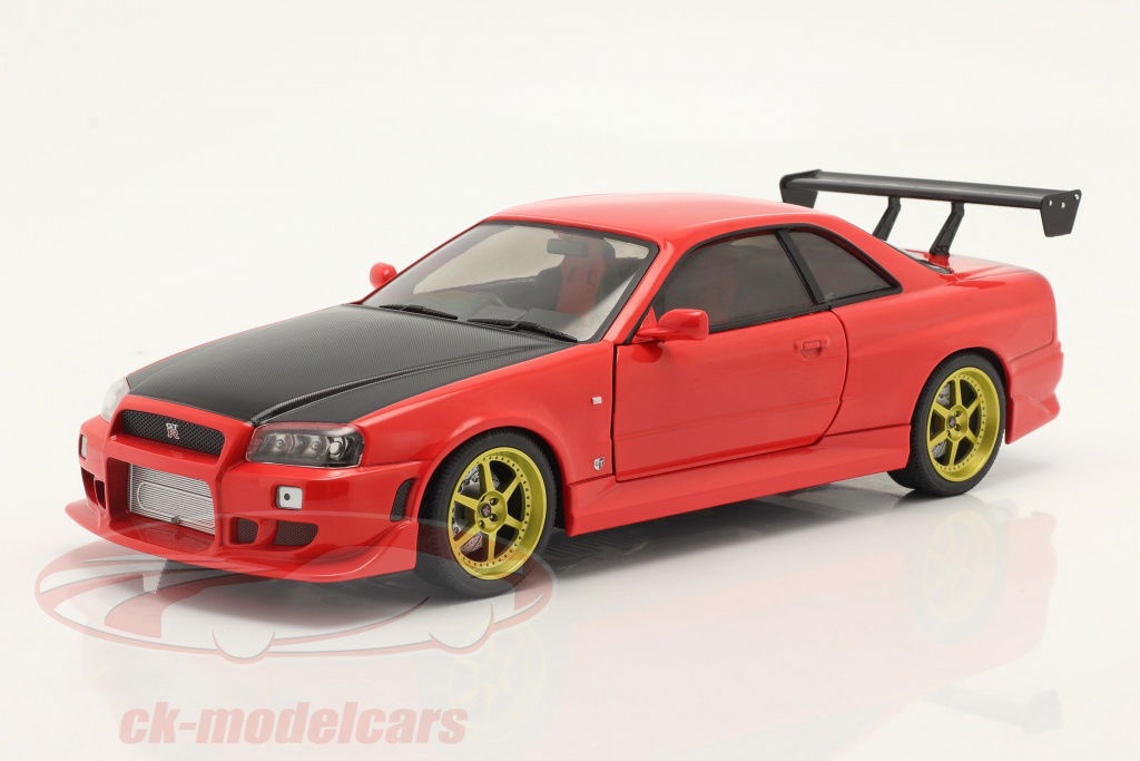 greenlight-1-18-nissan-skyline-gt-r-bnr34-anno-di-costruzione-1999-rosso-19052/