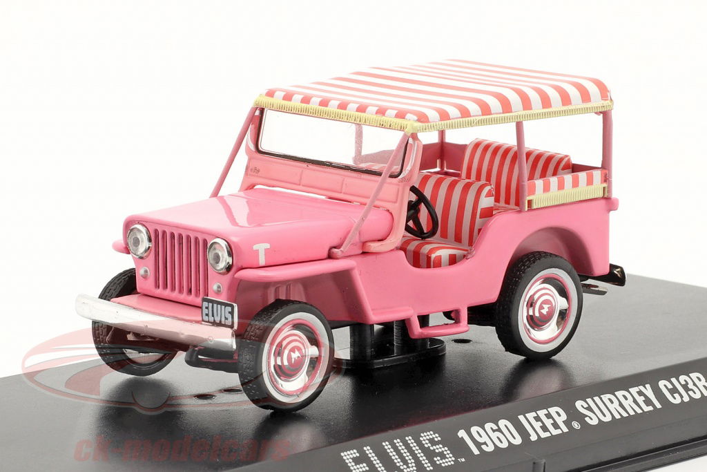 greenlight-1-43-jeep-surrey-cj3b-elvis-jaar-1960-pink-86472/