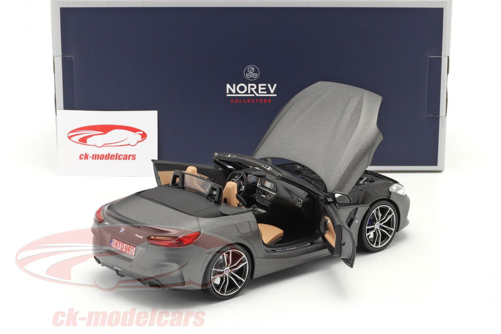 ミニカー　1/18 BMW Z4 2019(マットグレー) [183270] Norev 1:18 BMW Z4 (G29) Roadster year 2019 mat gray metallic