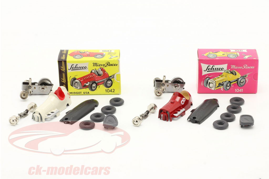 schuco-1-45-2-car-micro-racer-montage-set-midget-no8-no3-450162000/