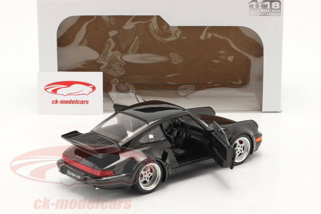 ソリド1/18ポルシェ911(964)Turbo3,6 1990 ブラック Solido 1:18 Porsche 911 (964) Turbo year 1990 black S1803404