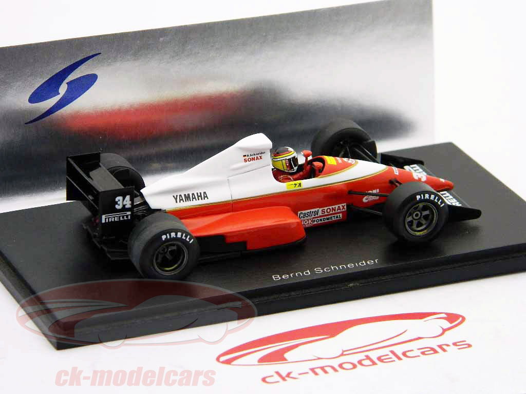 ミニカー 1/43 Spark Zakspeed 891 British GP 1989 Spark 1:43 Bernd Schneider Zakspeed 891 Practice 34 ° Gran