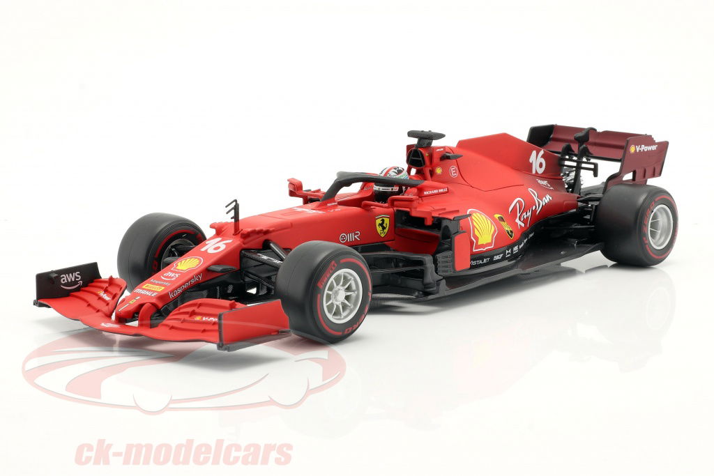 Bburago 1:18 Charles Leclerc Ferrari SF21 #16 formula 1 2021