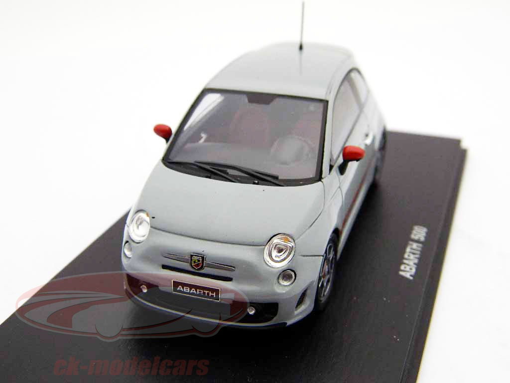 Spark 1:43 Abarth 500 2008 grey S1318 model car S1318