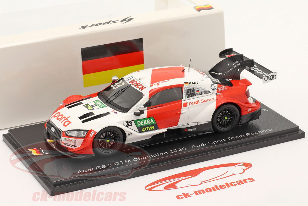 Audi RS 5 DTM レネラスト チャンピオン スパーク SPARK Spark 1:43 Audi RS5 DTM #33 DTM チャンピオン 2020 Rene Rast