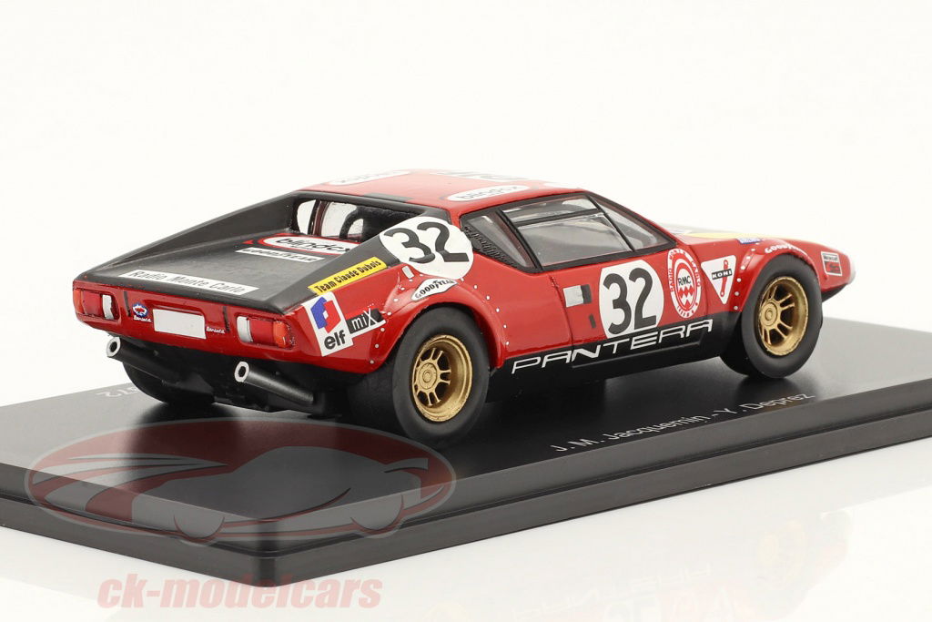 Spark 1:43 De Tomaso Pantera #32 24h LeMans 1972 Jacquemin