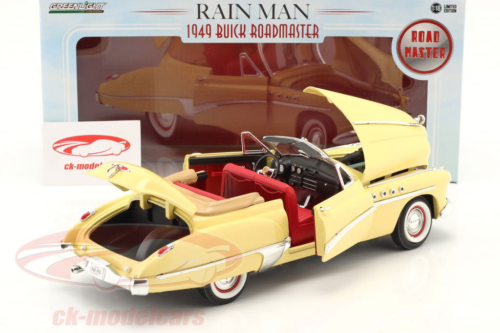 ミニカー　1/18 Charlie Babbitt’s 1949 Buick Roadmaster Convertible 「Rain Man (1988)」 [13616] 1949 Buick Roadmaster Convertible, Rain Man - Greenlight
