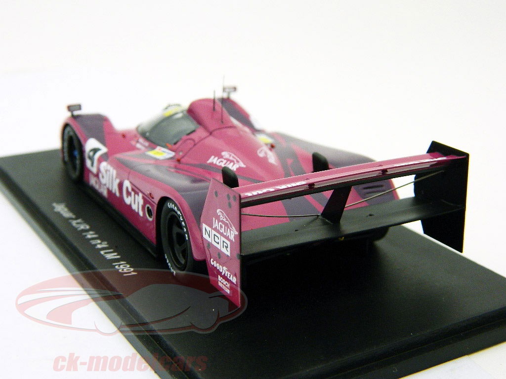 Jaguar XJR 14 1991 Silk Cut ミニカー Spark 1:43 Jaguar XJR 14 #4 24h LeMans 1991 Warwick