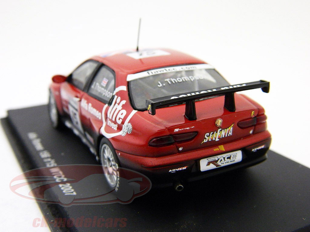 Spark 1:43 J. Thompson Alfa Romeo 156 #15 WTCC 2007 S0457
