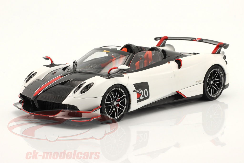 LCD Models 1:18 Pagani Huayra Roadster BC white / black