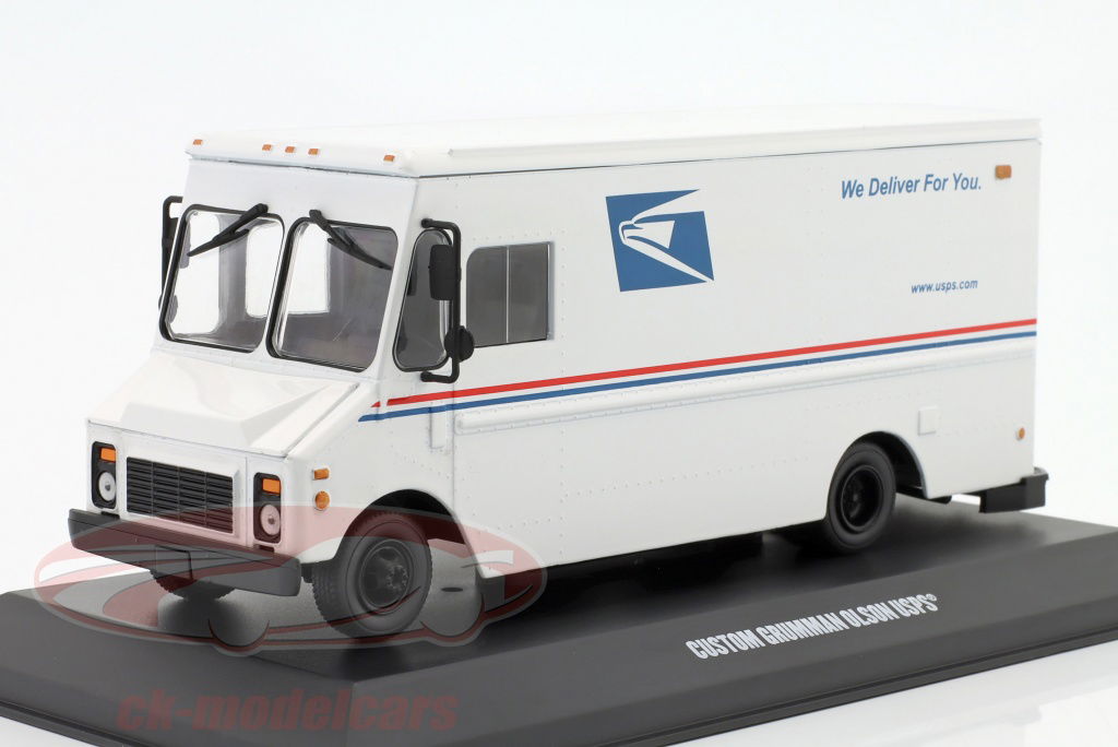 greenlight-1-43-custom-grumman-olson-transporter-usps-weiss-86194/