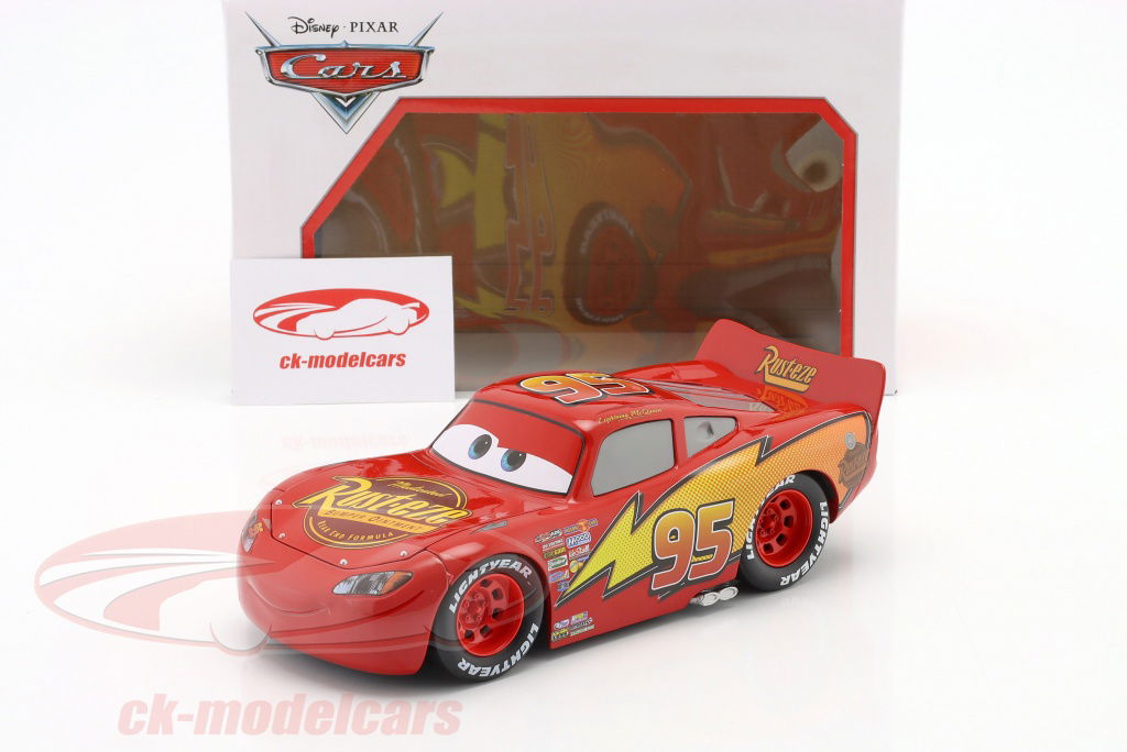 Jadatoys 1:24 Lightning McQueen #95 Disney Film Cars rosso