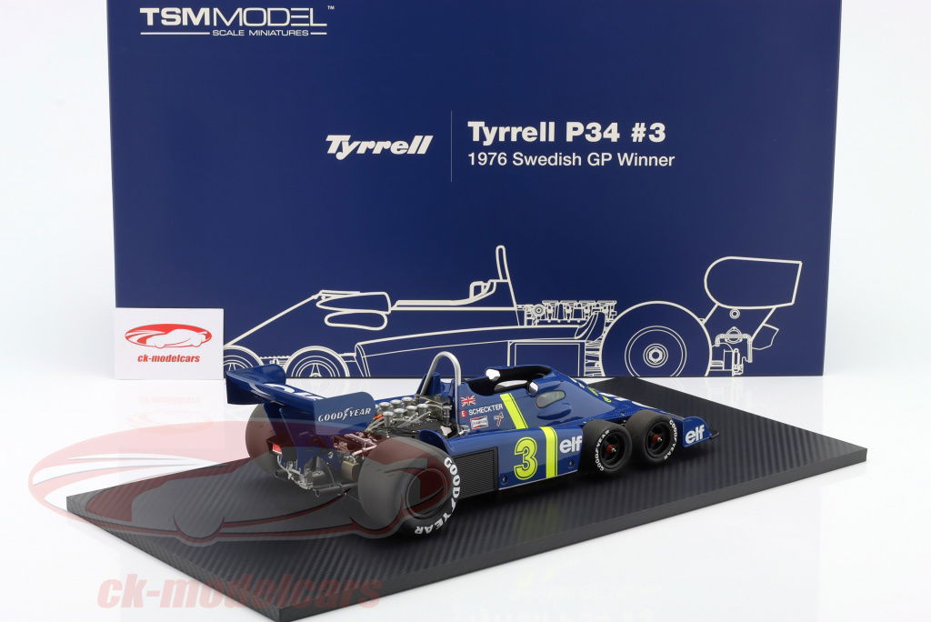 True Scale 1:12 Jody Scheckter Tyrrell P34 #3 winner Sweden