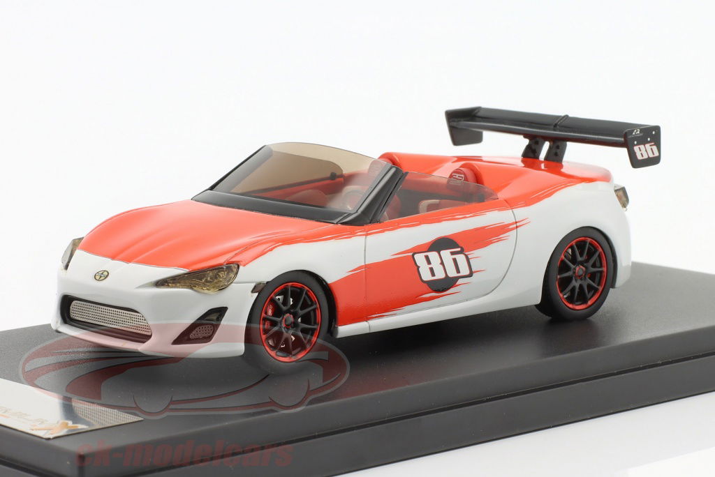 premium-x-1-43-scion-fr-s-speedster-cartel-customs-concept-2012-no86-blanco-rojo-pr0276/