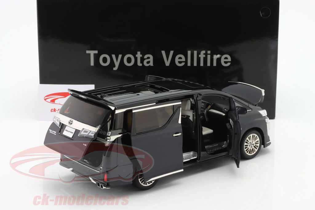 ミニカー Toyota Vellfire 1/18 diecast model car KengFai 1:18 Toyota Vellfire Van LHD black KF030-1 model car