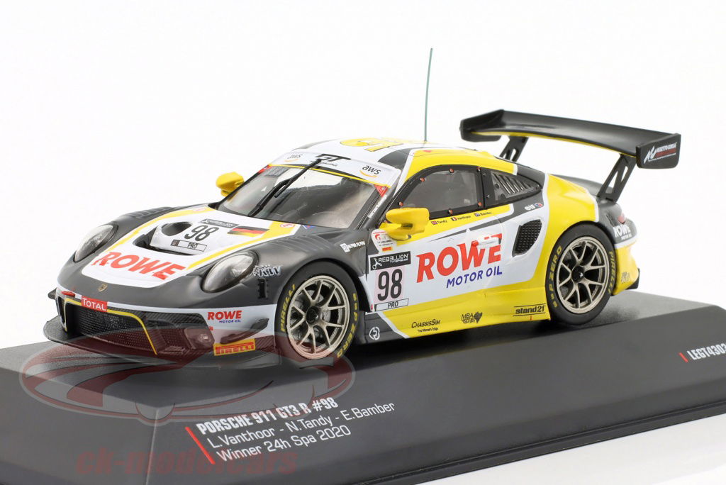 ixo-1-43-porsche-911-gt3-r-no98-gagnant-24h-spa-2020-bamber-tandy-vanthoor-legt43032a/