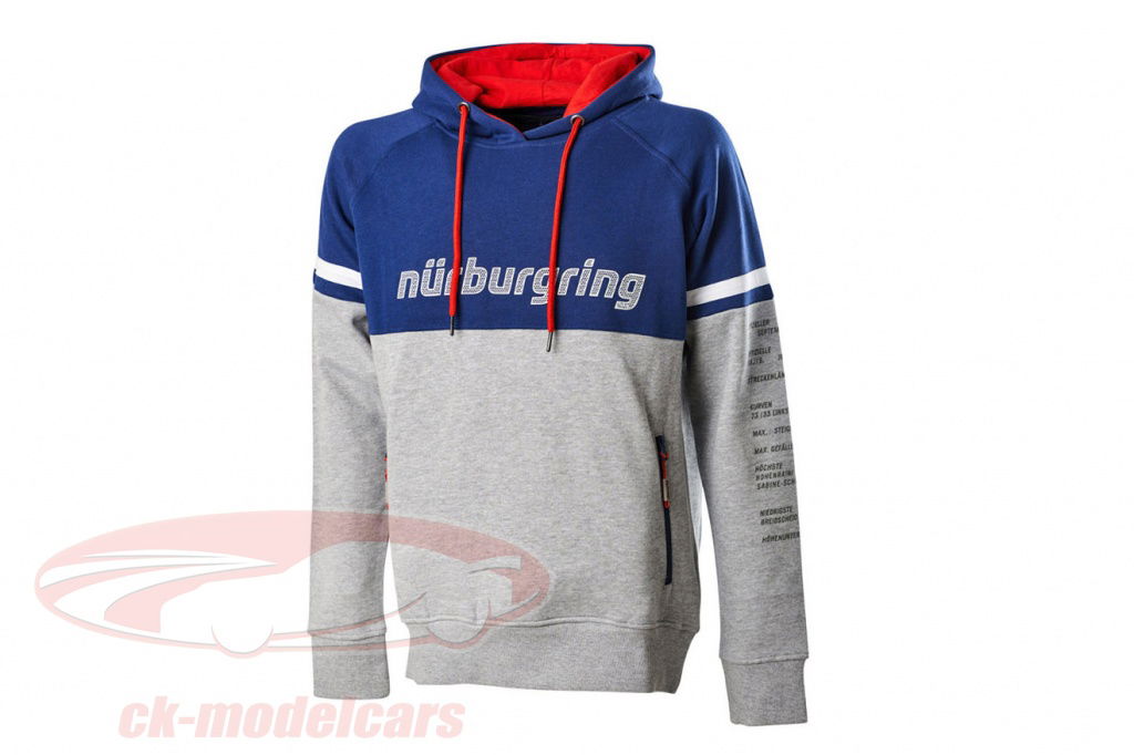 nuerburgring-pullover-con-cappuccio-challenge-blu-grigio-melange-nr-22-664/s/