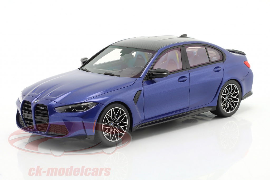 true-scale-1-18-bmw-m3-competition-g80-baujahr-2021-portimao-blau-metallic-ts0341/