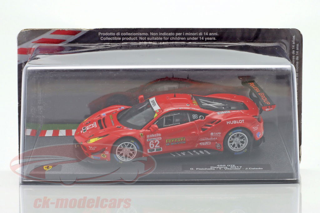 Altaya 1:43 Ferrari 488 GTE #62 7th 24h Daytona 2017 Risi
