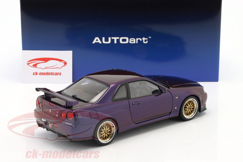 AUTOart 1:18 Nissan Skyline GT-R (R34) V-Spec II year 2002