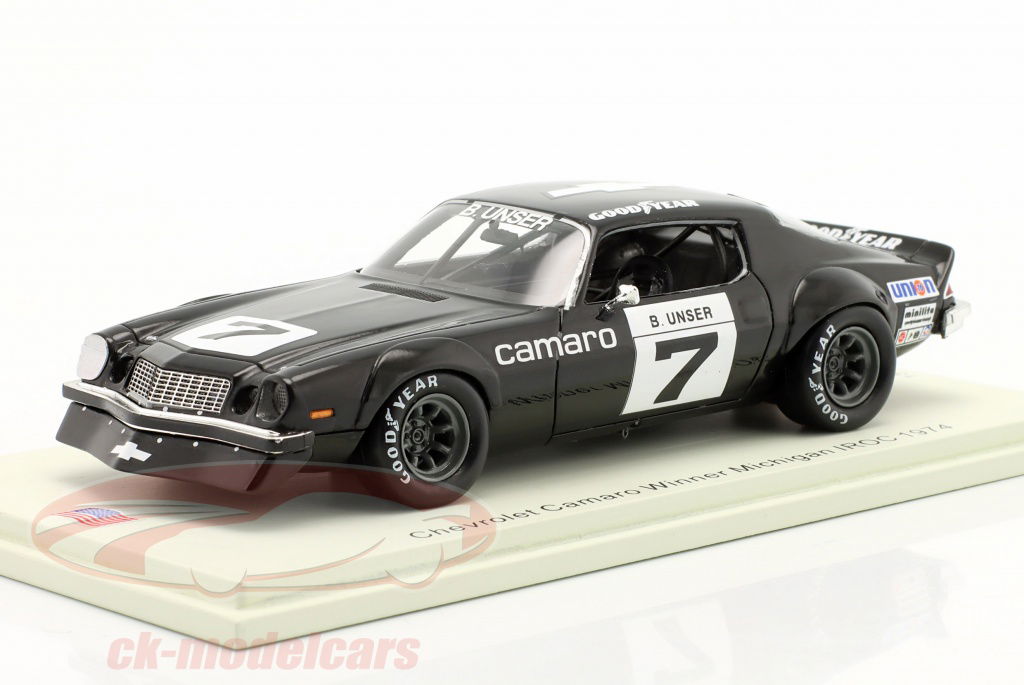 spark-1-43-chevrolet-camaro-no7-winnaar-iroc-michigan-1974-75-bobby-unser-us171/