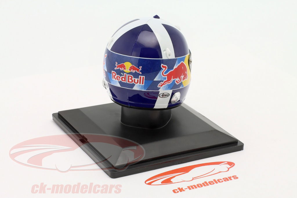 F1 クルサード　D.COULTHARD 2005 ミニヘルメットフィギュア Spark 1:5 David Coulthard #14 Red Bull formula 1 2005 helmet