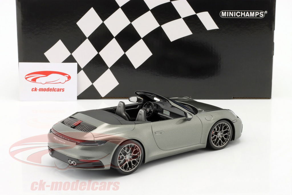 自動車 1/18 MINICHAMPS Porsche 911 Carrera 4S 1/18 Minichamps 2019 Porsche 911 (992) Carrera 4S (Grey