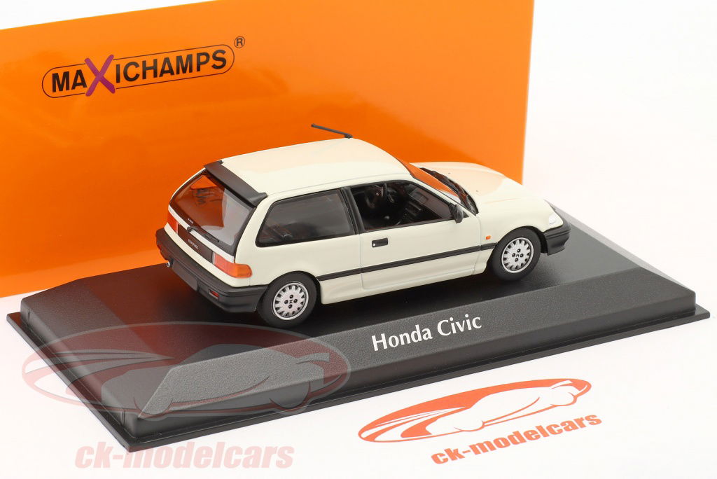 ミニカー SAPI MODELS HONDA CIVIC Si WHITE 1/43 MAXICHAMPS 940161500 1/43 HONDA CIVIC 1990 WHITE Diecast