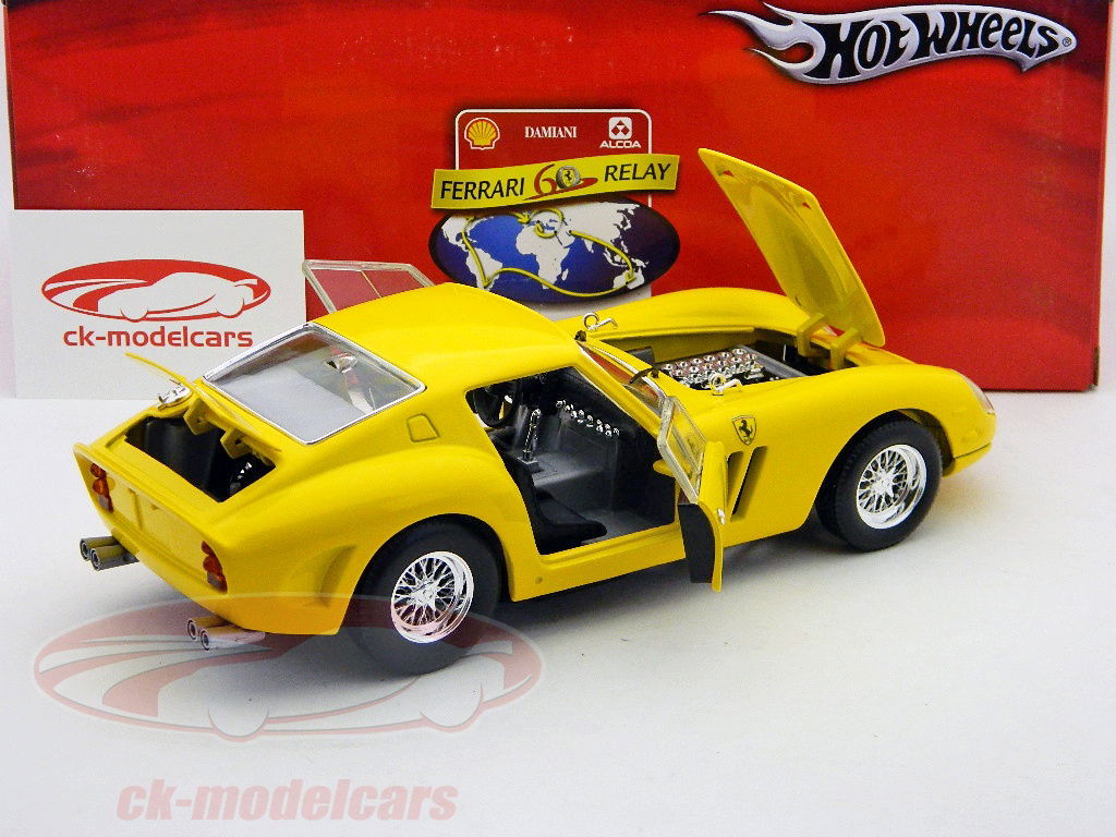 HotWheels 1:18 Ferrari 250 GTO 60th Anniversary yellow J8231