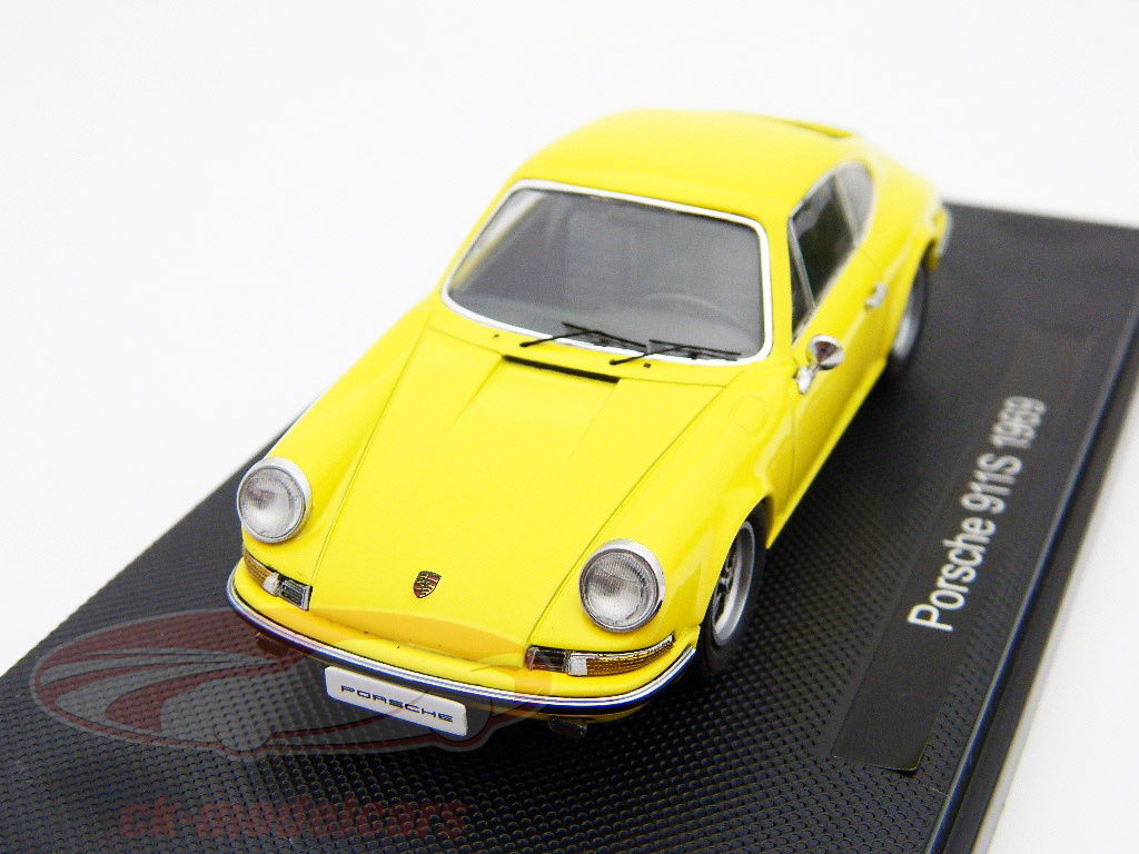 Ebbro 1:43 Porsche 911S 1969 yellow 44793 model car 44793