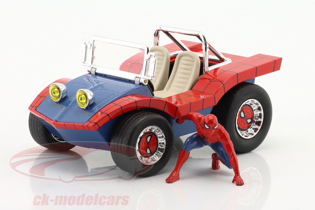 Jadatoys 1:24 Buggy 映画 Spiderman と 形 Spiderman 青 / 赤