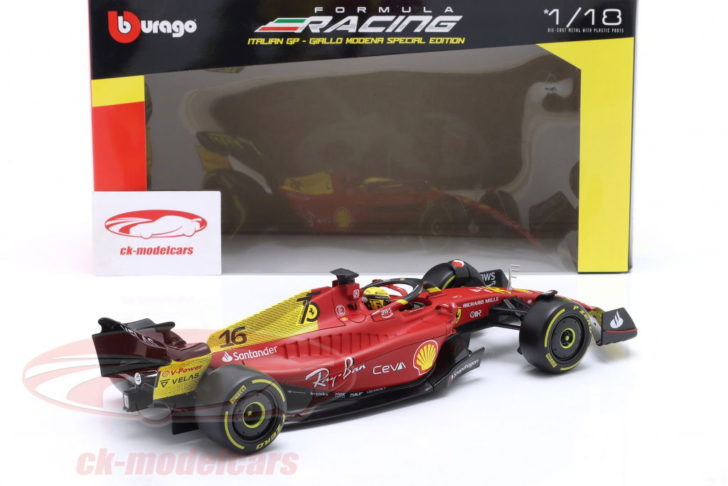 Bburago 1:18 Charles Leclerc Ferrari F1-75 #16 2位 イタリアの GP