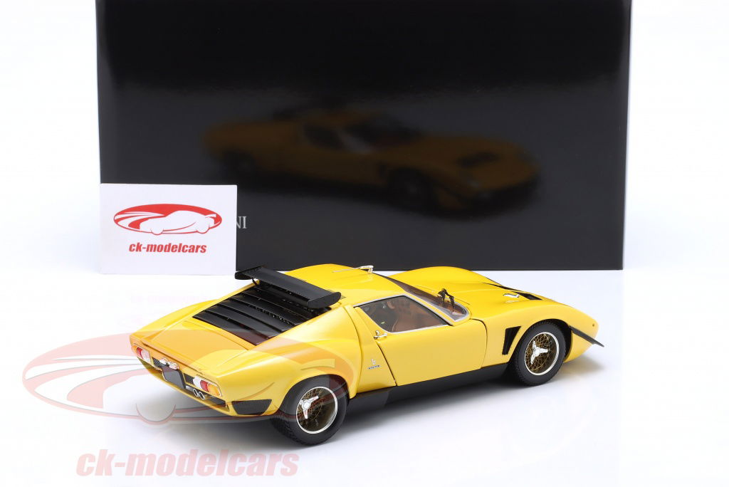 Kyosho 1:18 Lamborghini Miura SVR year 1970 yellow / black