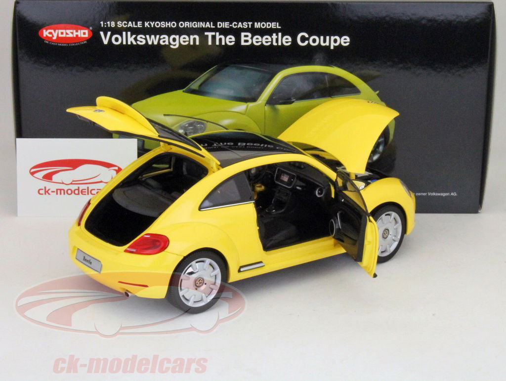 Kyosho 1:18 Volkswagen VW Beetle Coupe 2011 yellow 08811SY