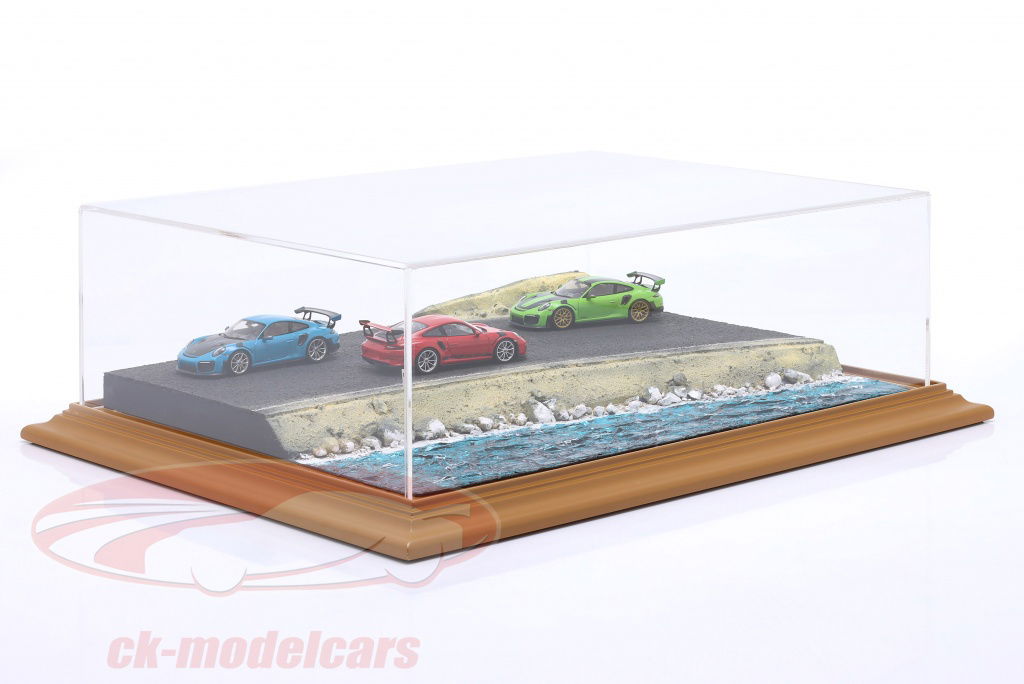 ☆1/64 Cocodake Diorama Plate H Set High quality Acrylic Showcase with Diorama base plate Ocean
