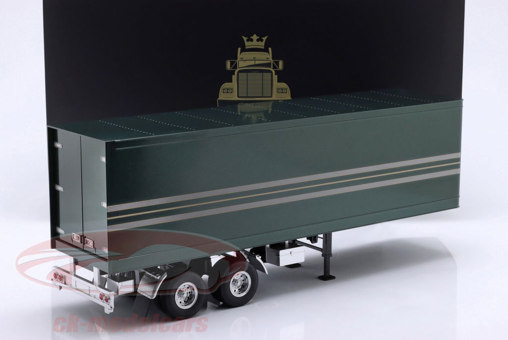 Road Kings 1:18 semi-trailer dark green / silver RK180165