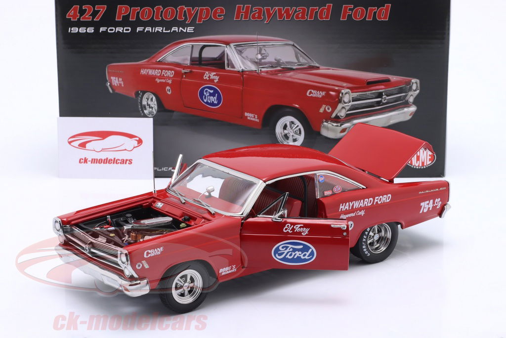 GMP 1:18 Ford Fairlane 427 Prototype Hayward Ford 1966 red
